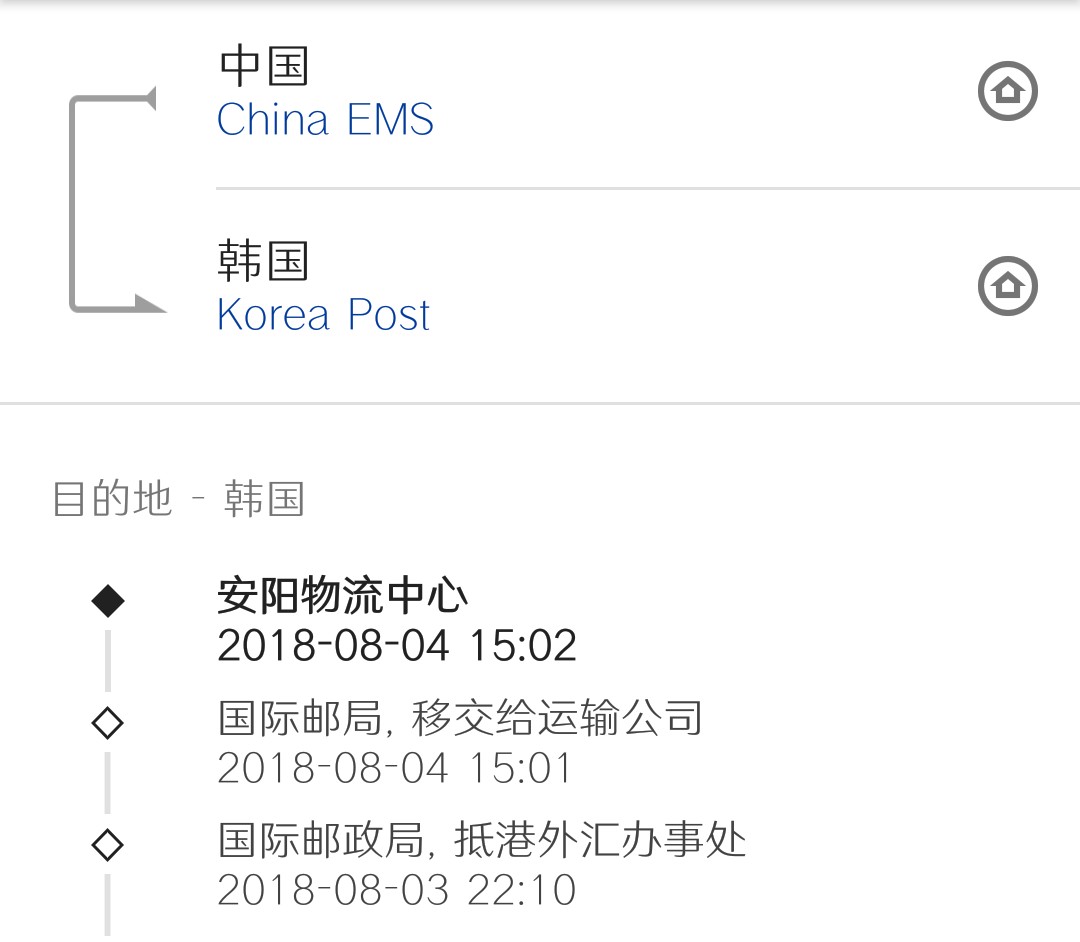 韩国EMS周末不派件,可以上门自提吗?