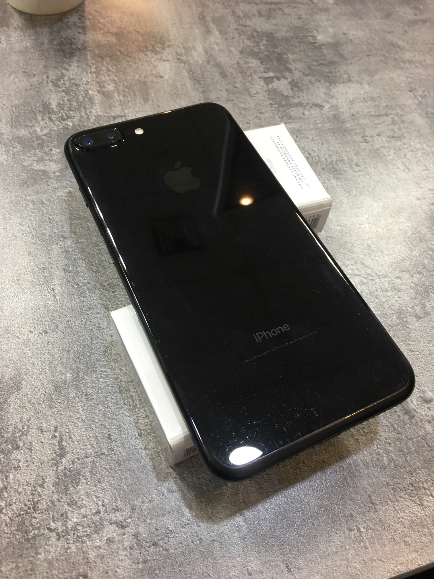 苹果7p量黑色128g没有磕碰换过原长电池